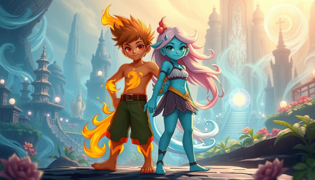 Fireboy and Watergirl teamwork