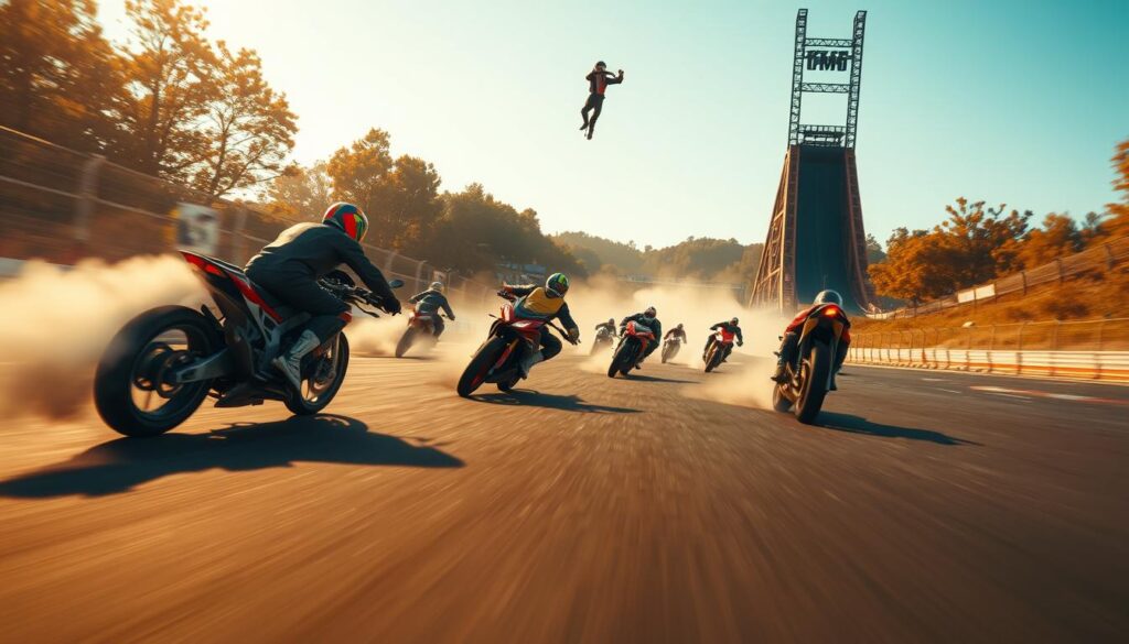 Moto X3M racing strategies