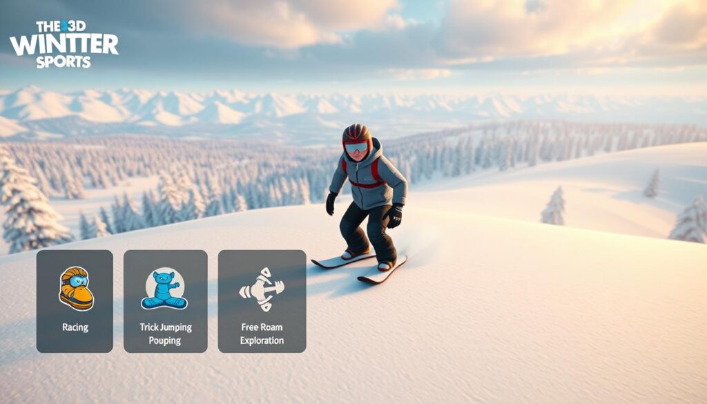 game modes in snow rider 3d