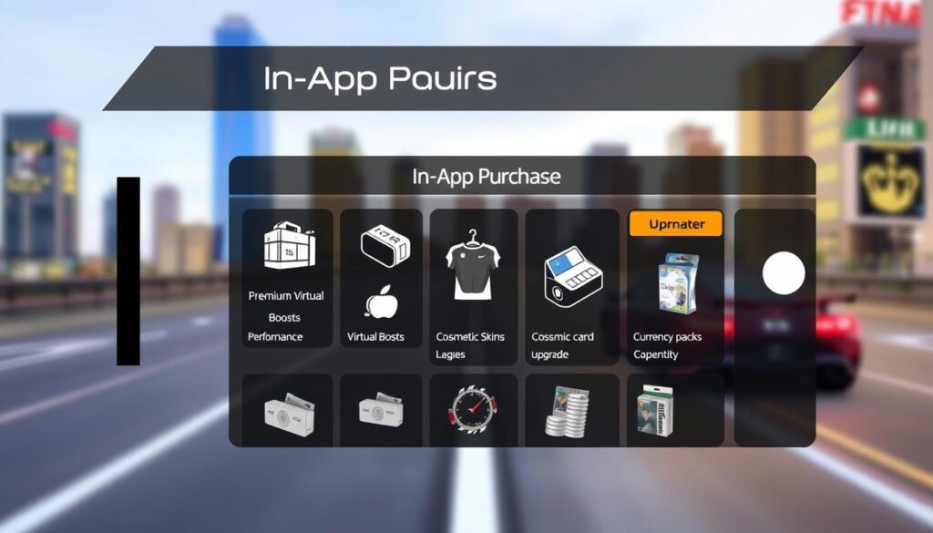 in-app purchases in Traffic Tour