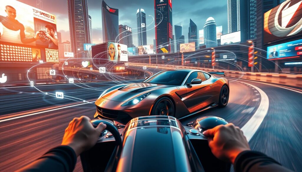 social media engagement in Top Speed Racing 3D
